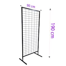 90x190 Cm Ayaklı Tel Pano Stant, Aksesuar Standı