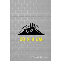 Bagajdan Bakan Adam Oto Sticker - Siyah - 20 X 8 Cm