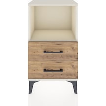 Arges Komodin Tek Raflı 2 Çekmeceli 44x30x80 Aytaşı-çam Aytaşı