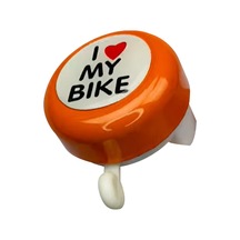 Plus I Love My Bike Metal Sağlam Bisiklet Zili Turuncu