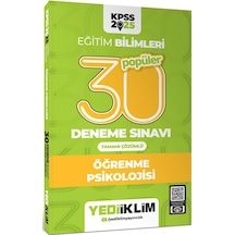Yediiklim 2025 Kpss Eğitim Bilimleri Öğrenme Psikolojisi Popüler Tamamı Çözümlü 30 Deneme Sınavı