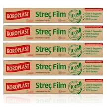 Koroplast Doğal Streç Film 25 Mt X 5 Paket