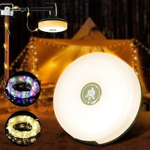 4'ü 1 Arada Kamp Lambası Led Işık, Fener, Gece Lambası Ve Işık Sarı