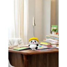 Şapkalı Kawaii Sevimli Panda Fotoğraf Ve Not Tutucu - Ofis Masa Not Tutacağı Sarı