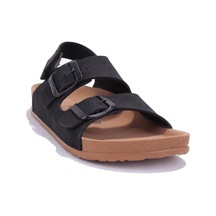 Fly Soft S961 Siyah Ortopedik Günlük Erkek Çocuk Spor Sandalet Siyah