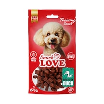 Snack - 758 - Love Köpek Ödül Ve Eğitim Ördek-morina Küp Şekil Kesimli 10 Mm Küp - Edntrend - 70 Gr