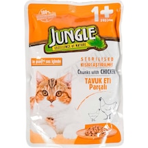 2 Adet Jungle Pouch Tavuk Parçalı Kısır Kedi Maması 100 Gr