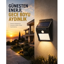 144 Led'li Geniş Aydınlatma Alanına Sahip Güneş Enerjili Güvenlik Lambası - Lisinya