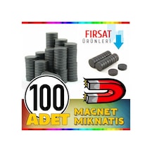 Yuvarlak 1.4 Cm-3 Mm 100 Ad. Miknatis Magnet
