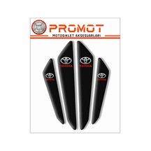 Araba Koruma Toyota Uyumlu Sticker Siyah 3d A Kalite++