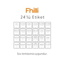 24'lü Sıvı Temasına Uygun Yıkanabilir Baharatlık Etiketi Diğer