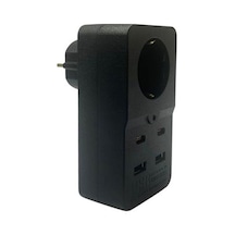 Buffer Isıya Dayanıklı Termal Akım Korumalı 1 Priz Girişli 2 Usb Girişli 2 Type-c Girişli Pirz