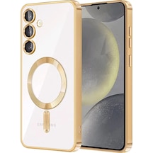 Samsung Uyumlu Galaxy A55 5g Kross Magneticsafe Kapak Altın