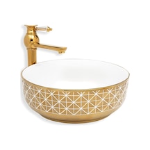 Eva Banyo Lena E-8114 Tezgah Üstü Porselen Lavabo