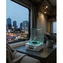 Gece Lambalı Bluetooth Hoparlör Saatli Model Uuczzzgramafonspeaker-29