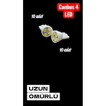 T10 10 Adet Dipsiz Park Ampul Canbus Arıza Işığı Yakmaz