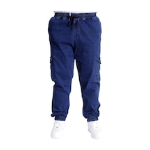 Mode Xl Battal Beden Erkek Kot Pantolon Chıef Blue Lastikli 23919 Lacivert Lacivert