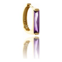 Amethyst Beauty Gümüş Küpe-295 Gold