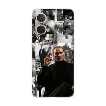 Oppo A5 Pro Uyumlu Mustafa Kemal Atatürk Kolajları Baskılı Silikon Kılıf Renkli