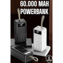 Flzdgnkr Powerbank 60.000 Mah Dijital Göstergeli 4 Portlu Tnabilir Çok Renkli