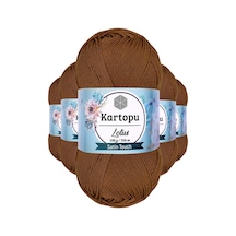 5 Adet Lotus Bikini Büstiyer Bluz Örgü İpi K840 Koyu Hardal