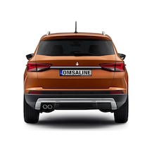 Omsa Line Seat Ateca İle Uyumlu Krom Plaka Üstü Çıta 2016 Ve Sonrası