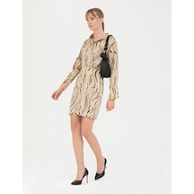 Pierre Cardin Kadın Krem Elbise Dokuma 50273142-vr071 Krem