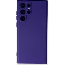 Newface Samsung Galaxy S24 Ultra Kılıf Nano İçi Kadife Silikon - Mor