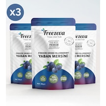 Freezeva 3'lü Paket Dondurularak Kurutulmuş Yaban Mersini Freeze Dried Yaban Mersini 3x20 Gr 20 G
