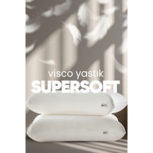 Termal Visko Yastık Isı Dengeleyici - Akıllı Lüx Visco Yastık - Isı Hafızalı Tombul Ortopedik Yastık Beyaz