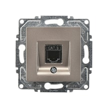 Eqona Metallıc Antrasıt Numerıs Telefon Prız Cat3 Acılı Mkz