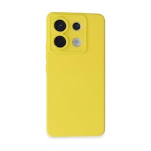 Redmi Note 13 Pro 5g Kılıf Nano İçi Kadife Silikon - Sarı İtdark547