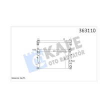 Kale 363110 Motor Su Radyatörü - Fiat Linea 2007- 1.4 T-jet Manuel Şanz. 51785217