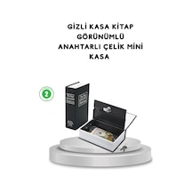 Hubrendy Kargo Gizli Kitap Kasa Metal Gövdeli, Anahtarlı