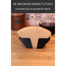Kahve Filtre Kağıdı Tutucu Düzenleyici Asılabilir Stand Siyah Filtre Kahve Kağıdı Tutucu Filtre Diğer