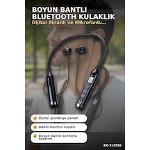 Boyun Bantlı 600 Saat Müzik Süreli Bluetooth V4.0 Kulaklık - Mikrofonlu Ses Kontrollü Bx-313556 Renkli