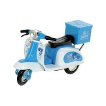 Çek Bırak Metal Vespa Motor 12 Cm - Fy361a-12d - Mavi Lisinya