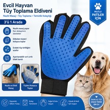 Evcil Hayvan Tüy Toplama Eldiveni Kedi Köpek Tüy Temizleme & Masaj Eldiveni Silikon Tarak Eldiven