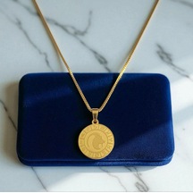 Kadın Çelik Oğlak Burç Kolye 899420