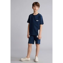 Defacto Sweatshirt Kumaşı 2li Takım Erkek Çocuk H0251a826smnv147 Lacivert-nv147