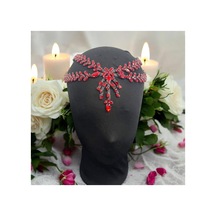 Alınlık Gelin,kına,nişan,söz,after,bride,party Taç Kırmızı - 729058546 Kırmızı