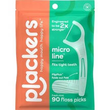 Plackers Micro Line Çatal Diş İpi Kürdanlı 90 Adet