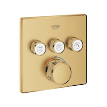 Grohtherm Smartcontrol GRH29126GN0 Üç Valfli Akış Kontrollü Ankastre Termostatik Duş Bataryası Altın