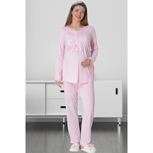 Mecit Pijama Mecit 5414 Pembe Lohusa Pjama Takımı