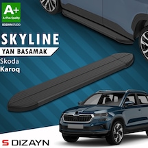 S-dizayn Skoda Karoq Skyline Siyah Yan Basamak 173 Cm 2018 Üzeri A+ Kalite
