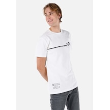 Colin's Colins Comfort Fit Yuvarlak Yaka Düz Erkek Beyaz Kısa Kol Tişört Cl1068189 Q1.v2 Ofw Beyaz