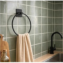 Yapışkanlı Yuvarlak Havluluk,havlu Askısı, Delme Gerektirmez,banyo,mutfak Havlu Askılığı Yuvarlak Diğer