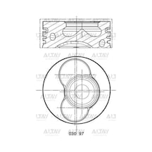 070107065ak Piston Segmanlı 1-2 Silindir T5 / Touareg 04-10 2.5