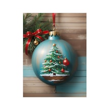 Sayılarla Boyama Hobi Seti Renkli Baskılı Çerçeveli 40x50 Cm: Yılbaşı Süsü - 583624757