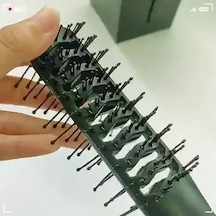 Plastik Kaburga Tarağı Çift Taraflı Tarak İç Toka Şekli Pürüzsüz Saç Tarağı İçi Boş On Sıralı Tarak Erkek Yağı Kafa Arka Saç Tarağı